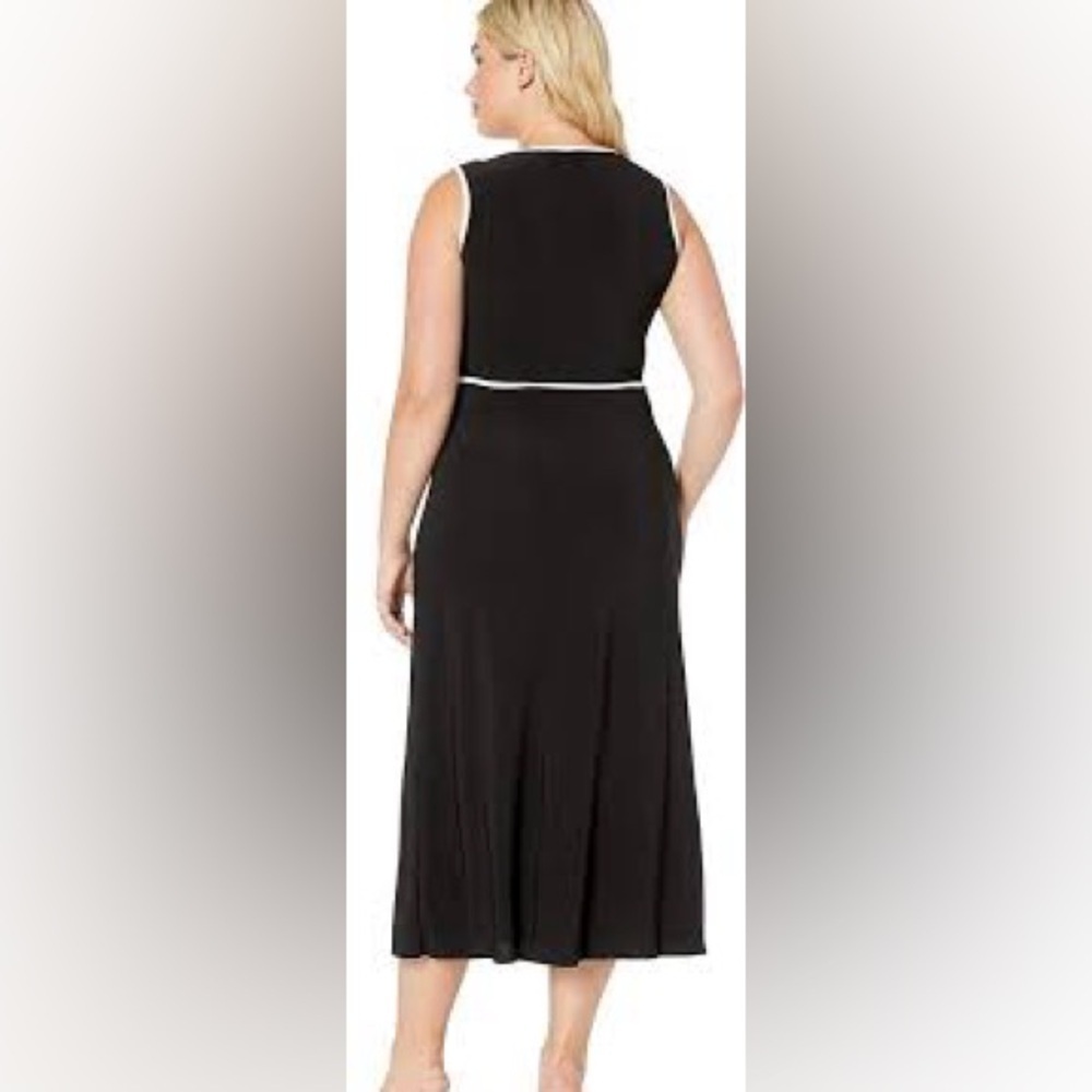 Star and Vixen Elegant Black Wrap Dress size Large 12/14 - Picture 3 of 3